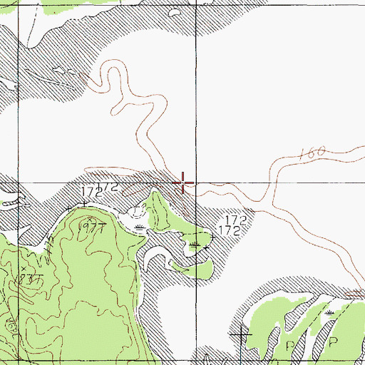 Topographic Map of Pauls Creek, TX