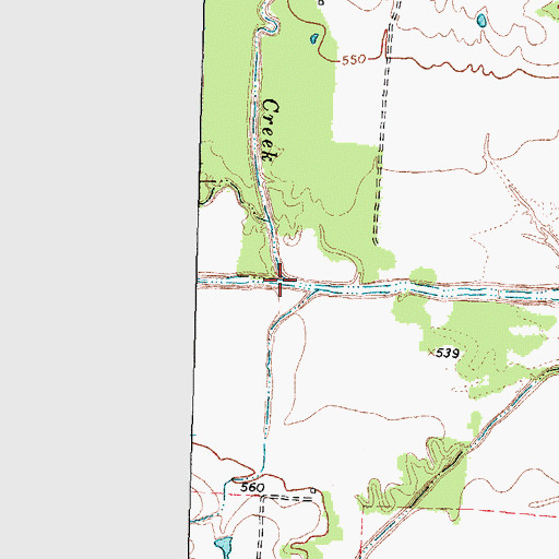 Topographic Map of Pickle Creek, TX