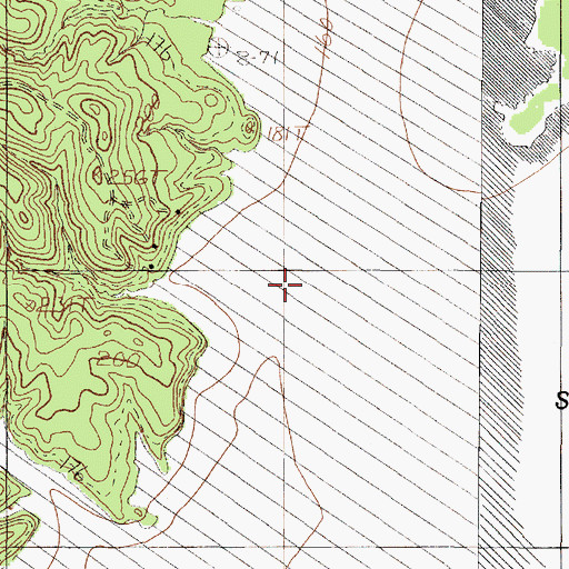 Topographic Map of Pomponaugh Creek, TX