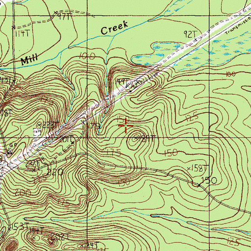 Topographic Map of Rawls Cemetery, TX
