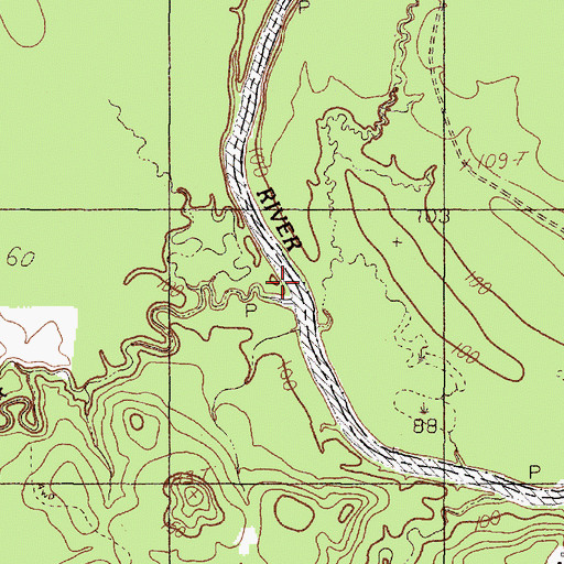Topographic Map of Rawls Creek, TX