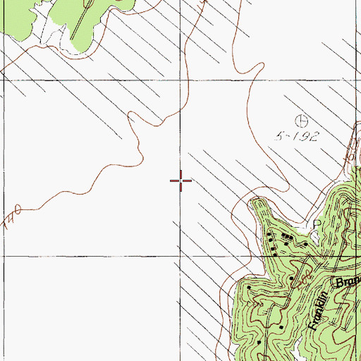 Topographic Map of Rayburn Branch, TX