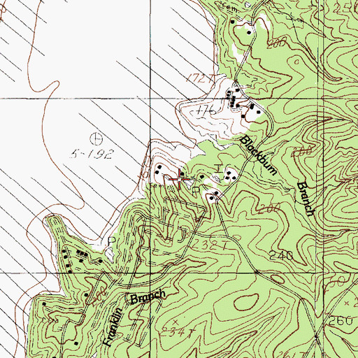Topographic Map of Rayburn Cemetery, TX