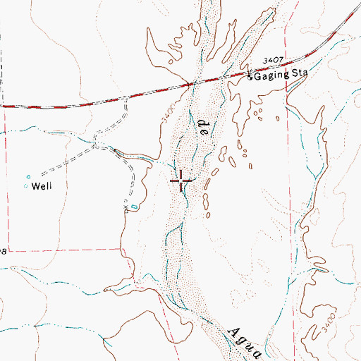 Topographic Map of Rita Blanca Creek, TX