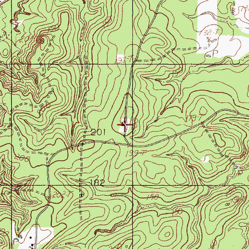 Topographic Map of Rocky Springs Church, TX