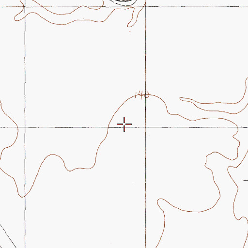 Topographic Map of Runnels Cemetery, TX