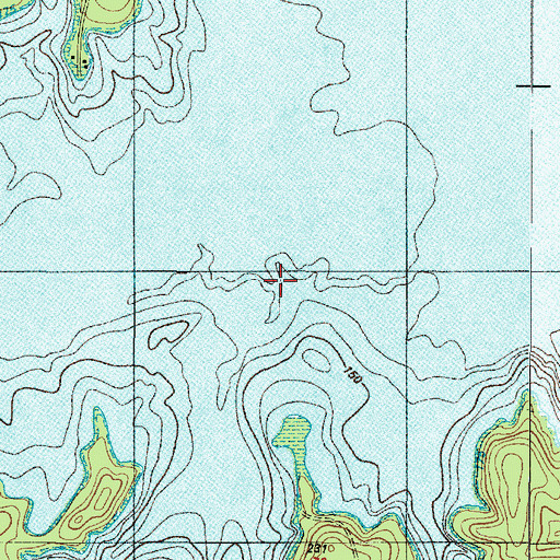 Topographic Map of Sandy Branch, TX