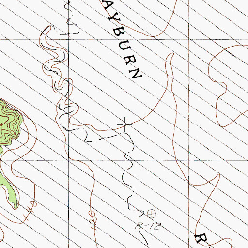 Topographic Map of Sandy Creek, TX