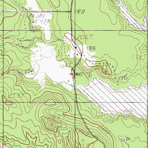 Topographic Map of Sandy Creek, TX