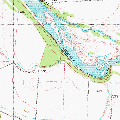 Topographic Map of Slough Creek, TX