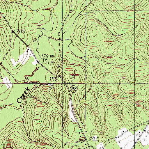 Topographic Map of Smith Cemetery, TX
