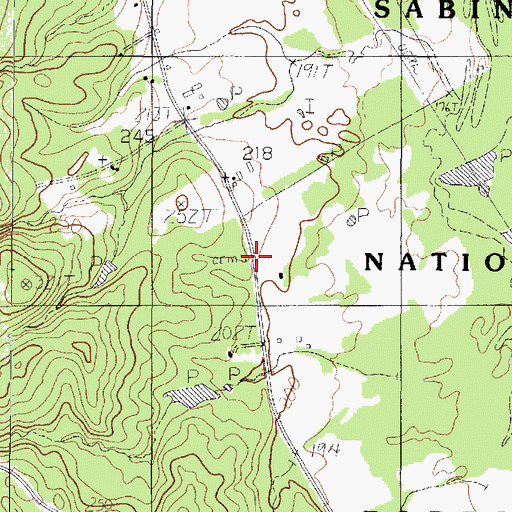 Topographic Map of Smith Cemetery, TX