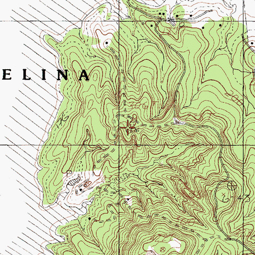 Topographic Map of Sowell Cemetery, TX