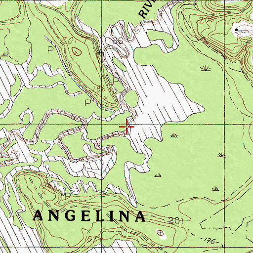 Topographic Map of Spears Creek, TX