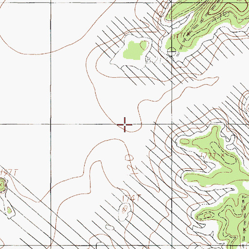 Topographic Map of Squirrel Creek, TX