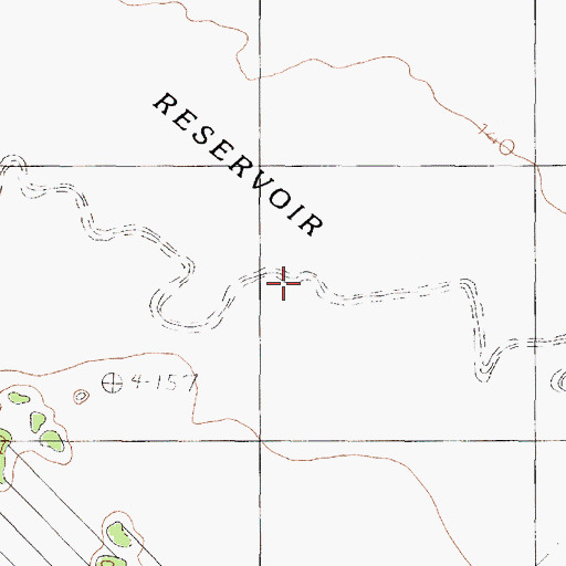 Topographic Map of Stanley Creek, TX