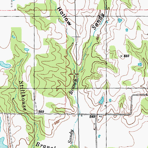 Topographic Map of Stillhouse Hollow, TX