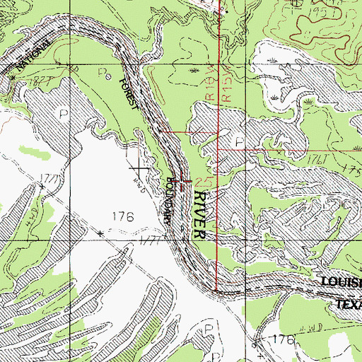 Topographic Map of Styles Creek, TX
