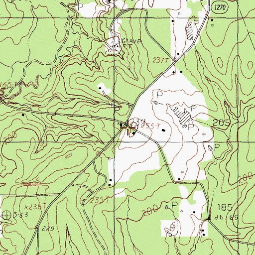 Topographic Map of Sulphur Springs Church, TX