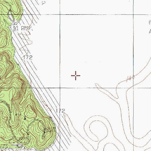 Topographic Map of Tiger Lake Slough, TX