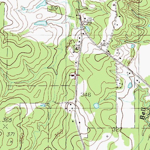 Topographic Map of Todd Springs Church, TX