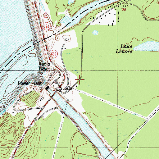 Topographic Map of Toledo, TX