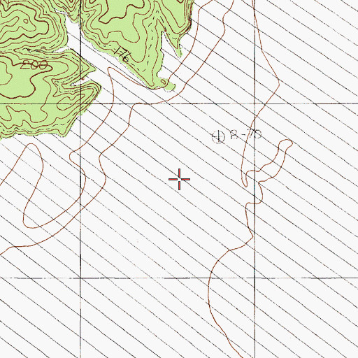 Topographic Map of Trout Bayou, TX