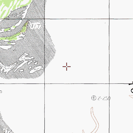 Topographic Map of Tuckers Lake, TX