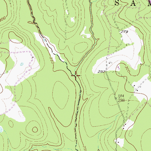 Topographic Map of Turkey Creek, TX
