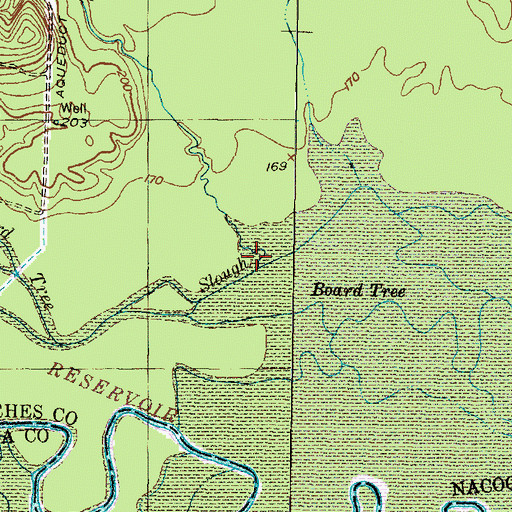 Topographic Map of Venable Branch, TX