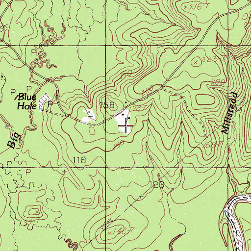 Topographic Map of Vernon School, TX