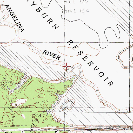 Topographic Map of Walker Slough, TX