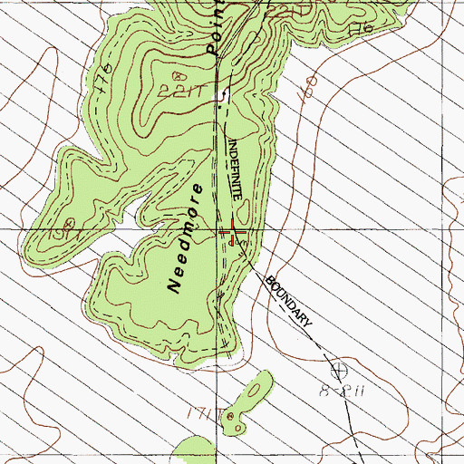 Topographic Map of Williams Cemetery, TX