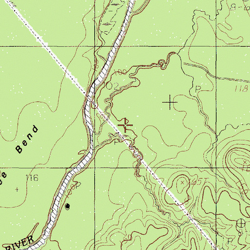Topographic Map of Willow Branch, TX