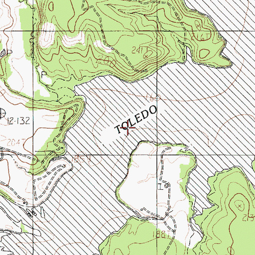 Topographic Map of Wilson Branch, TX
