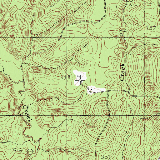 Topographic Map of Wilson Cemetery, TX