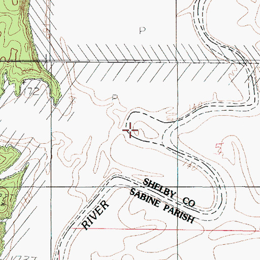 Topographic Map of Wilson Creek, TX