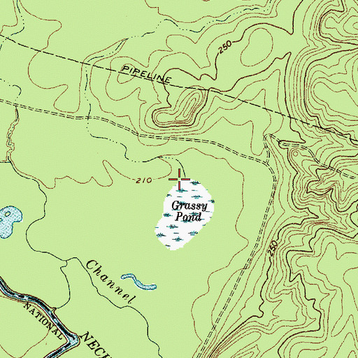Topographic Map of Wire Creek, TX