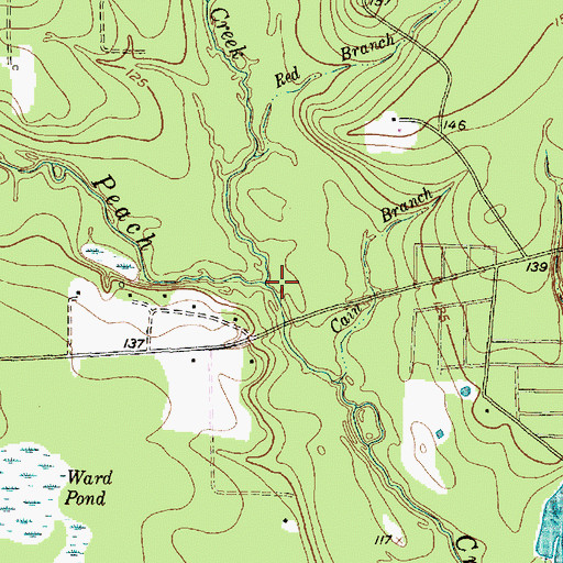 Topographic Map of Jayhawker Creek, TX