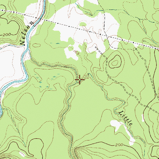 Topographic Map of Little School Branch, TX