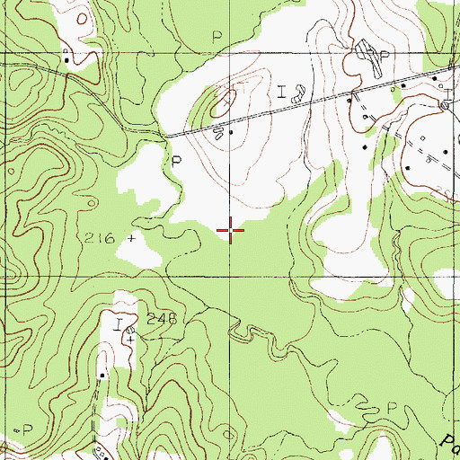 Topographic Map of Maddox Creek, TX