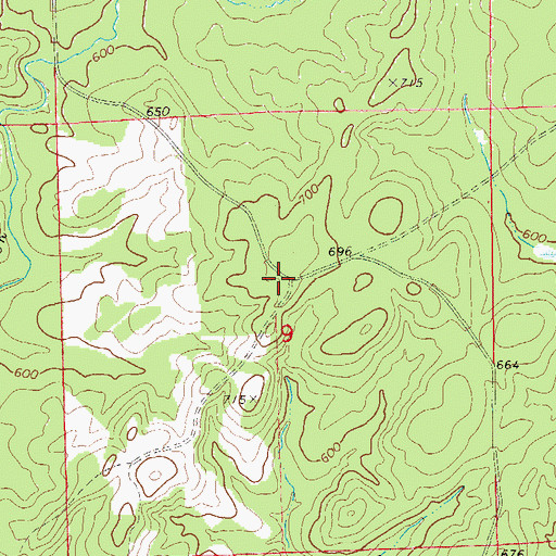 Topographic Map of Sweet Pilgrim Church (historical), AL