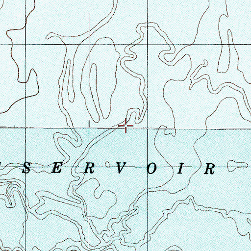 Topographic Map of Sixmile Creek, TX