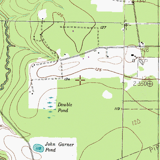 Topographic Map of Simms Gulley, TX