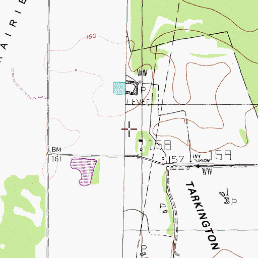 Topographic Map of Cockrans, TX