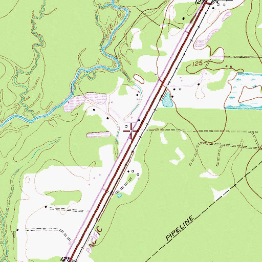 Topographic Map of Nimrod, TX