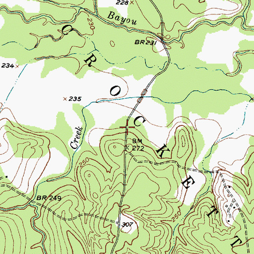 Topographic Map of Brown Lee Hill (historical), TX