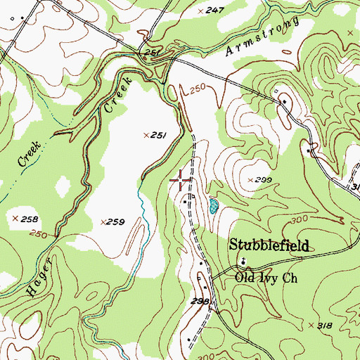 Topographic Map of Stubblefield School (historical), TX