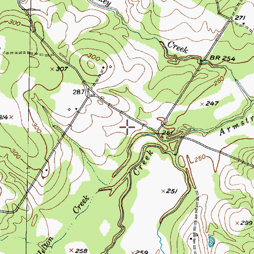 Topographic Map of Colbert Branch School, TX