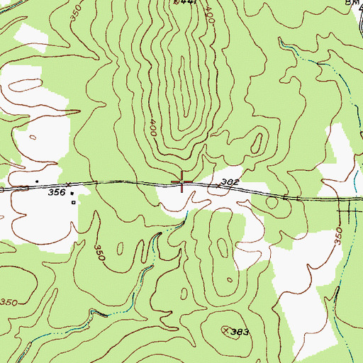 Topographic Map of Douglas School, TX